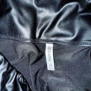 Faux leather leggings. Size 3 x